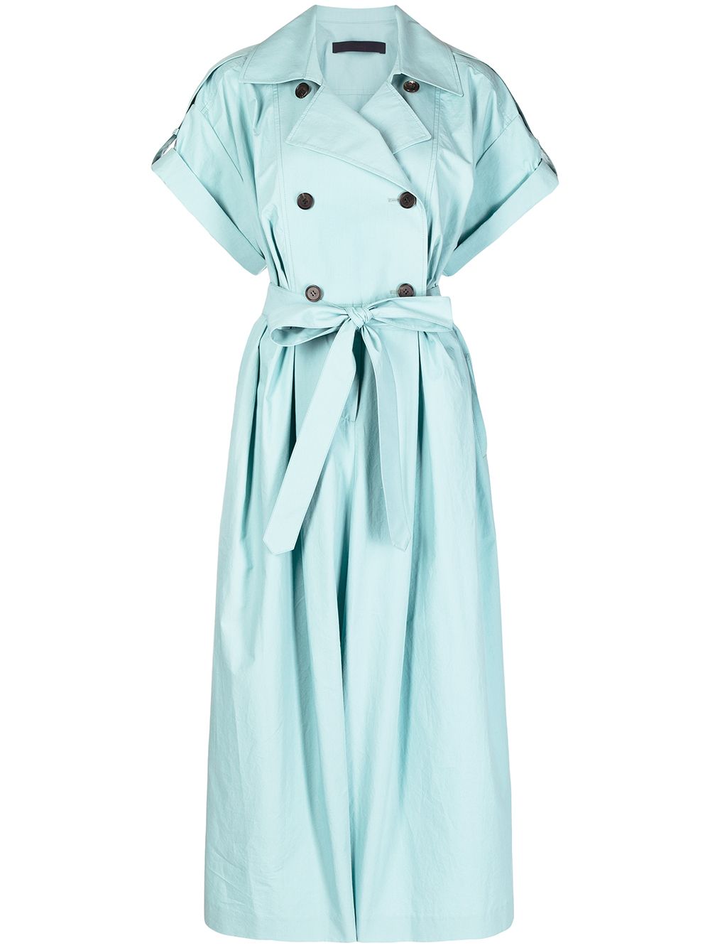 Double-breasted trench jumpsuit - Blue