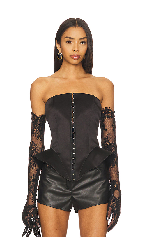 Aniye Records Len Bustier Top in Black. M also in L