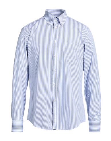 Man Shirt Blue Size 17 Cotton