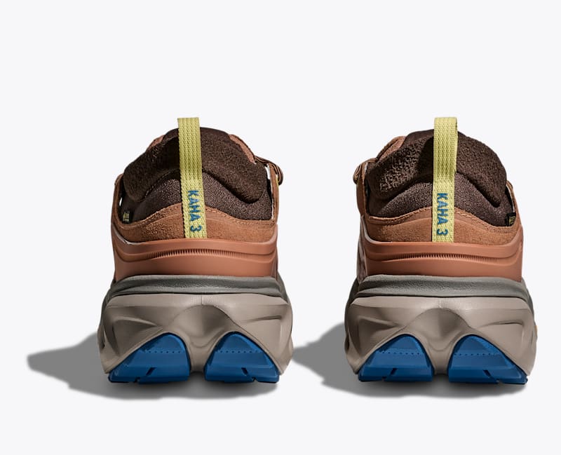HOKA Men's Kaha 3 Low GTX Shoes in Maple/Gravel