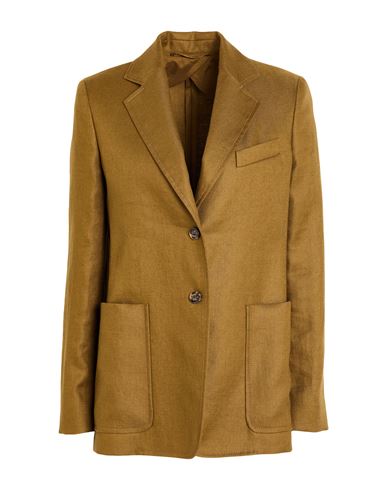 Woman Blazer Military green Size 12 Linen