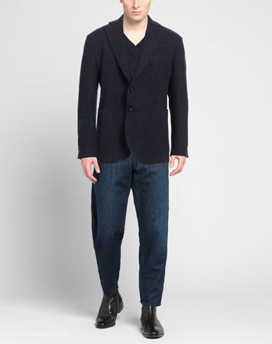 Man Blazer Midnight blue Size 42 Virgin Wool, Cashmere