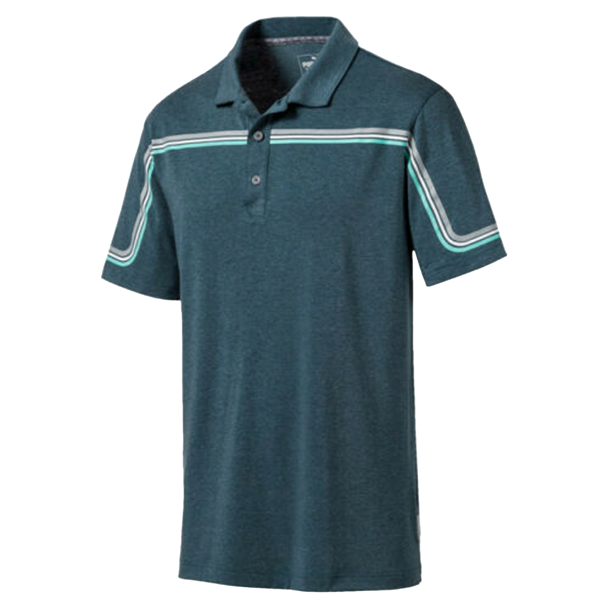 Puma DryCell Performance Fit Looping Polo Shirt Short Sleeve Mens Top 595111 06 - Forest Green - Mediu