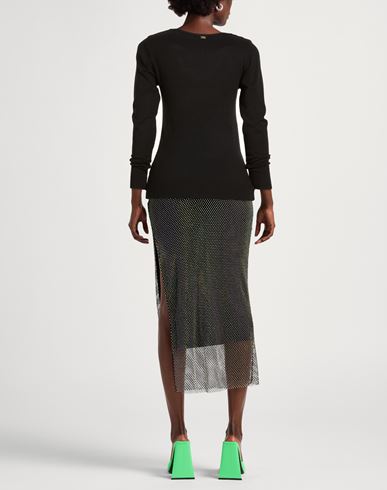 Woman Sweater Black Size L/XL Viscose, Polyamide, Polyester