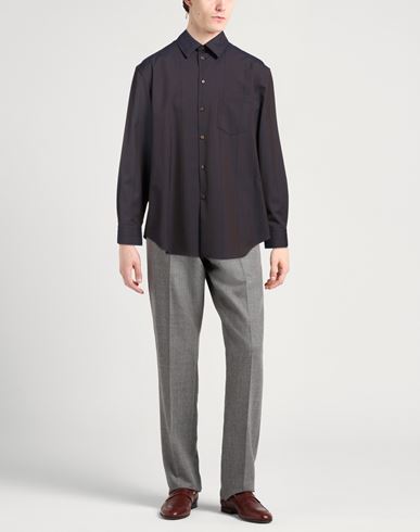 Man Shirt Navy Size L Wool