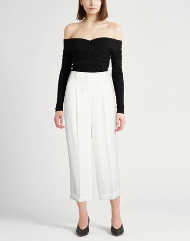 Easy Woman Pants White Size 6 Polyester