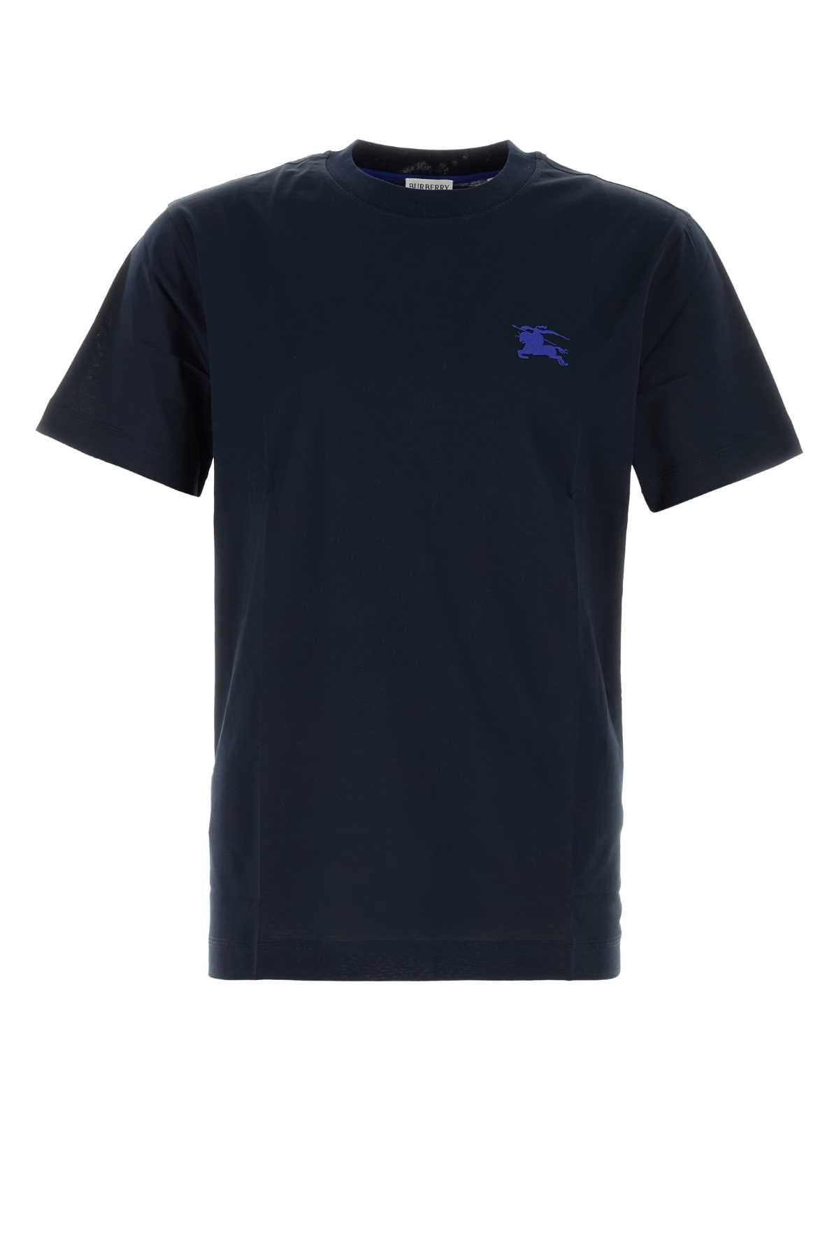 Logo-Embroidered Cotton T-Shirt — Navy