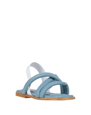 Woman Sandals Pastel blue Size 7 Leather