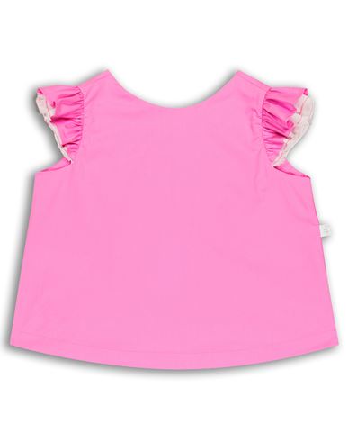 Kid Girl Top Fuchsia Size 10 Cotton, Elastane