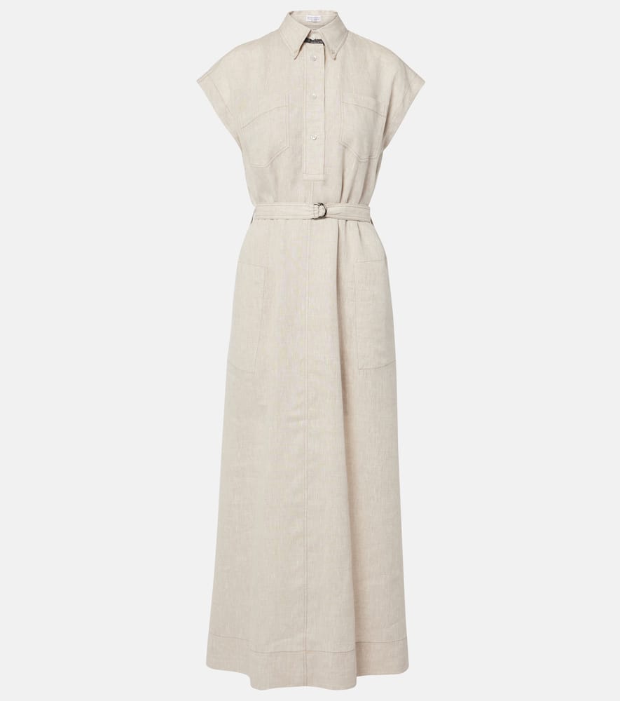 Linen maxi dress