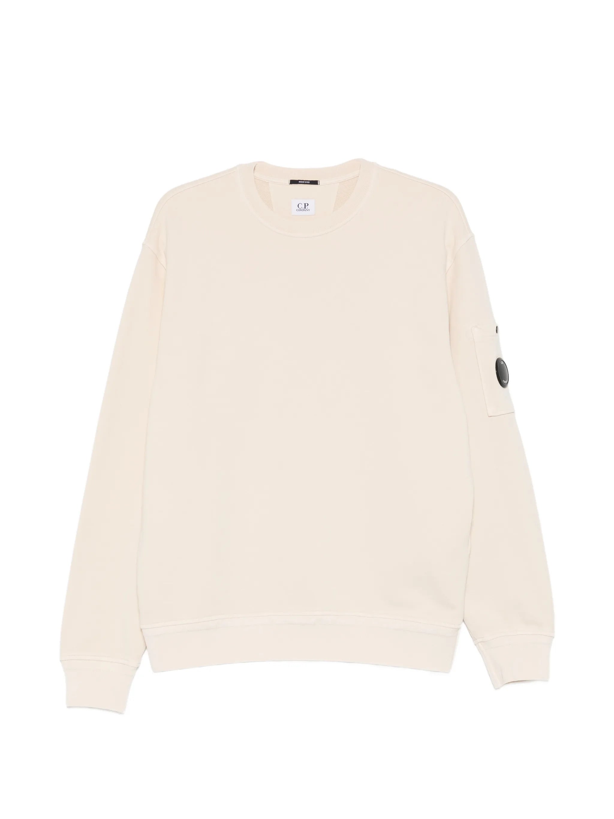 Men's Cotton Crewneck Sweatshirt with Magnifying-Glass Pocket