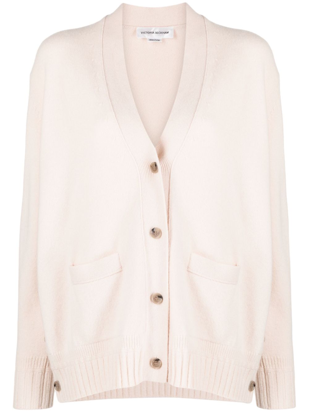 Fine-knit wool cardigan - Blue