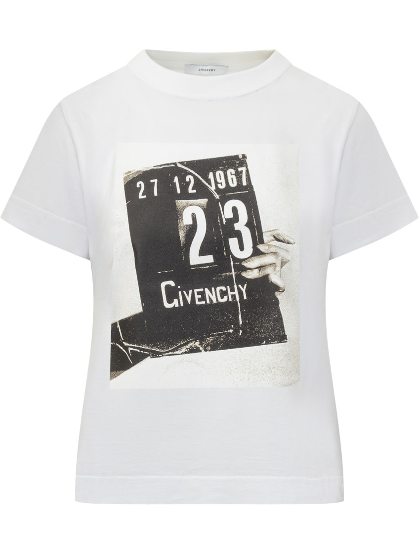 Cotton T-shirt With Print On The Front