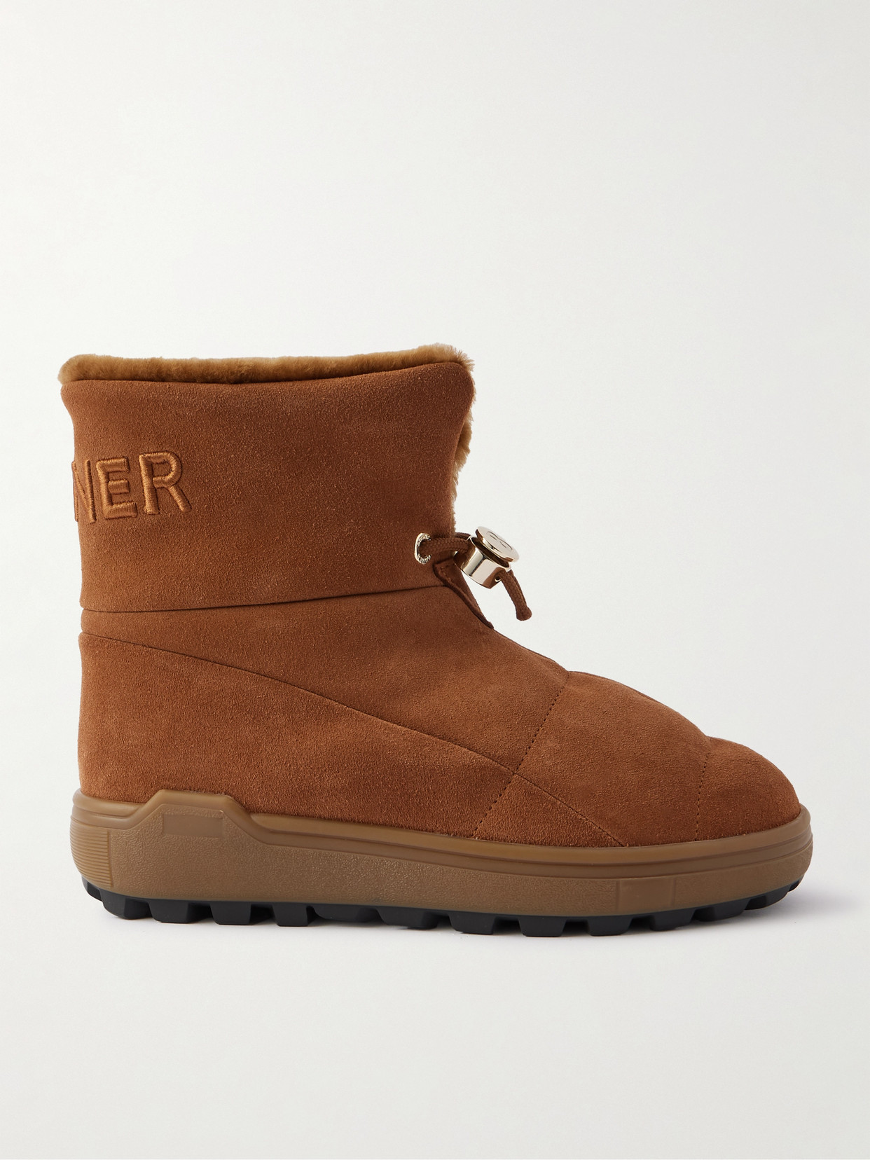 Chamonix Shearling-lined Suede Ankle Boots - Brown