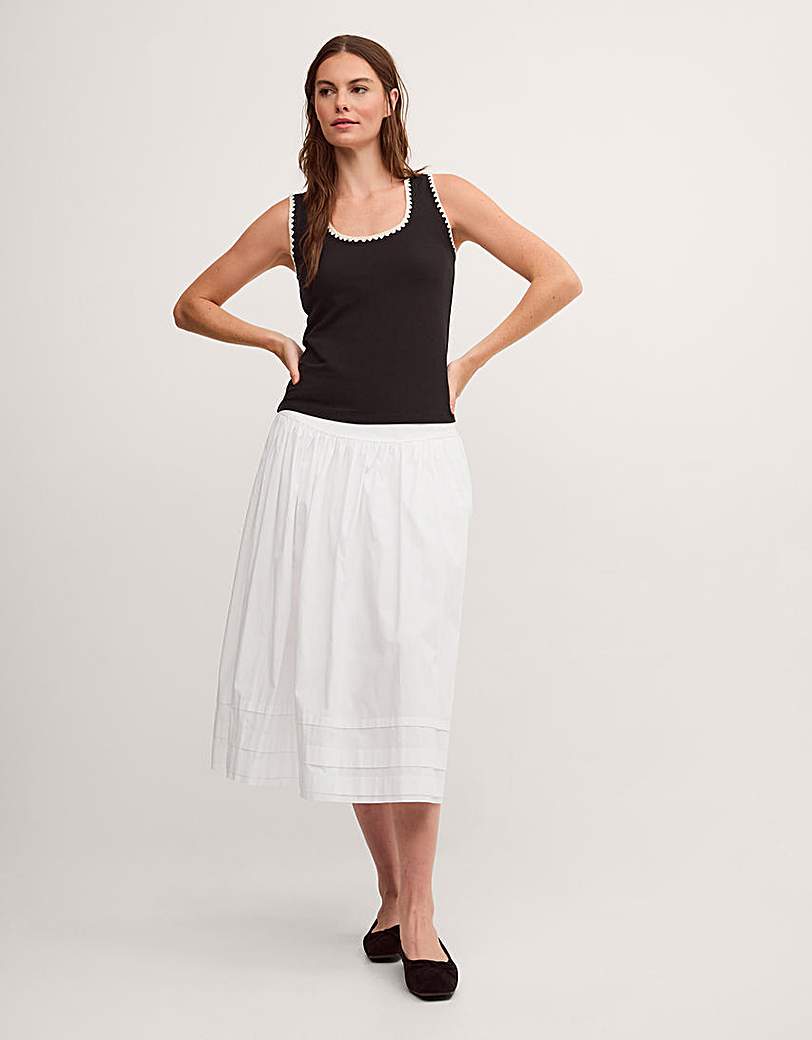 Monsoon Teri Contrast Stitch Jersey Top