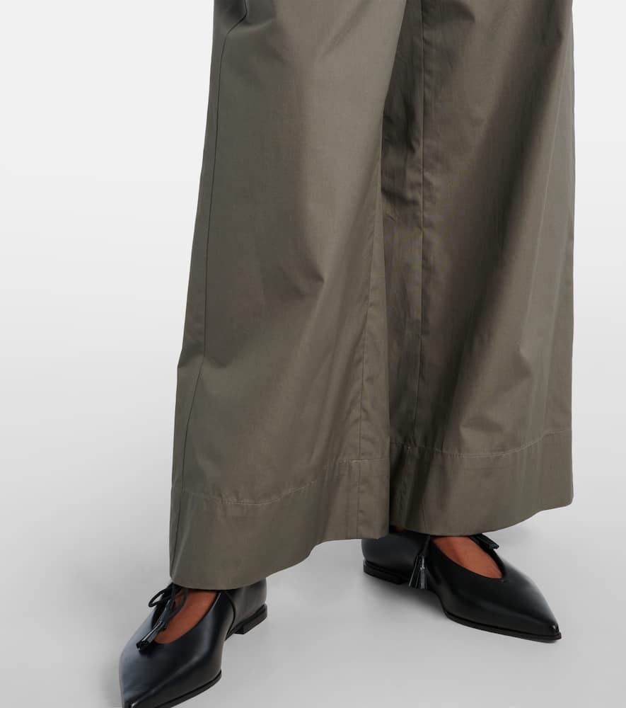 Auero cotton wide-leg pants