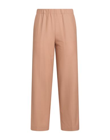 Woman Pants Sand Size 10 Virgin Wool, Elastane
