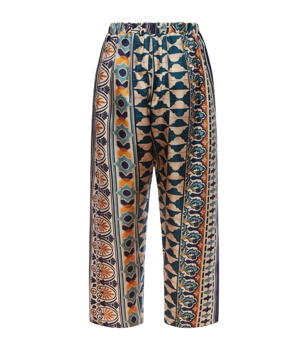 Silk Drawstring Trousers