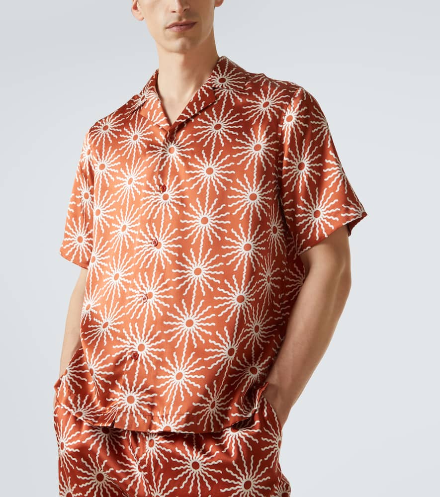 Roberto printed silk shirt