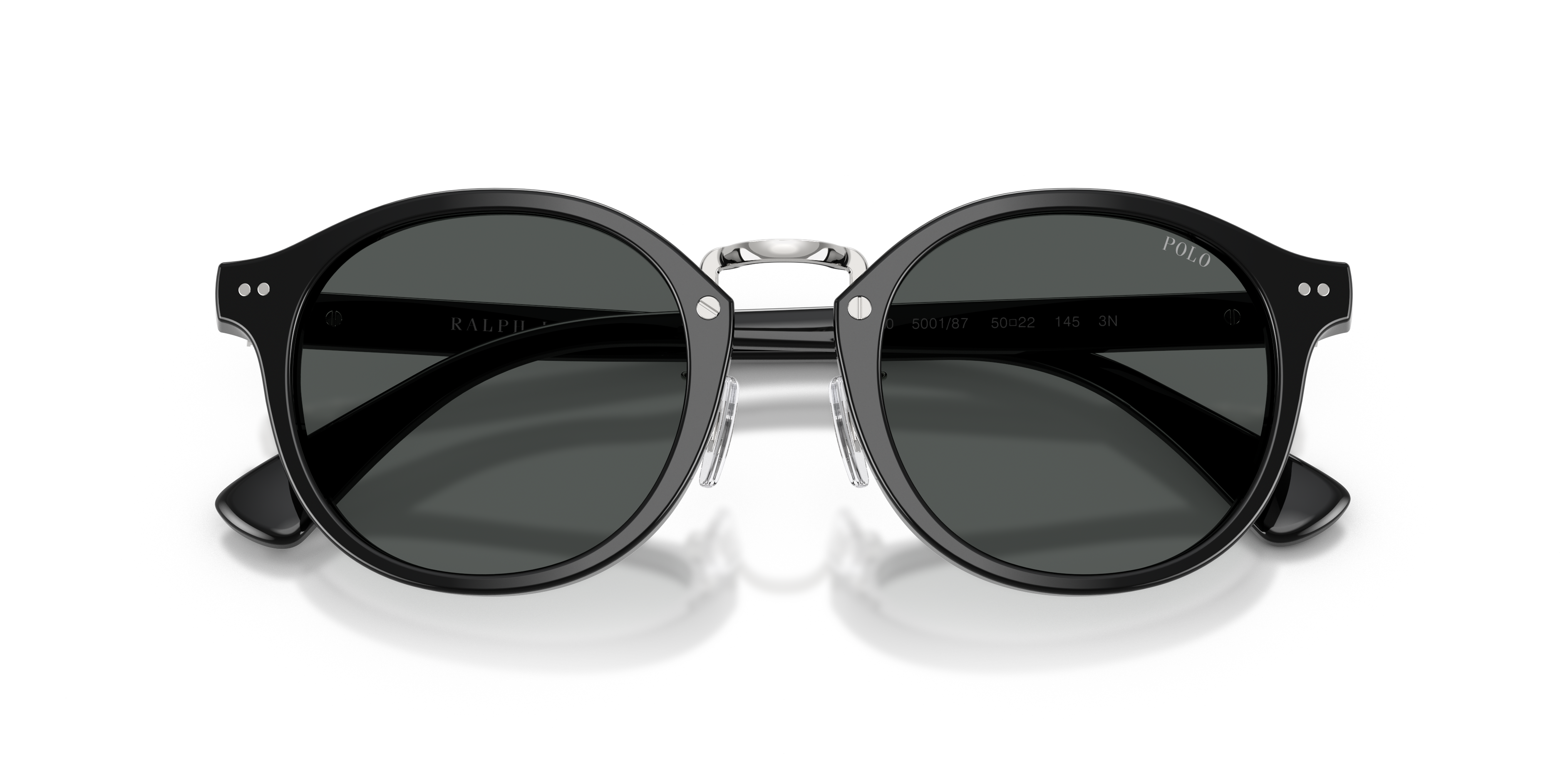 Polo Ralph Lauren Man Polo Ralph Lauren PH4230 500187 Sunglasses Acetate Black Grey Round Norma