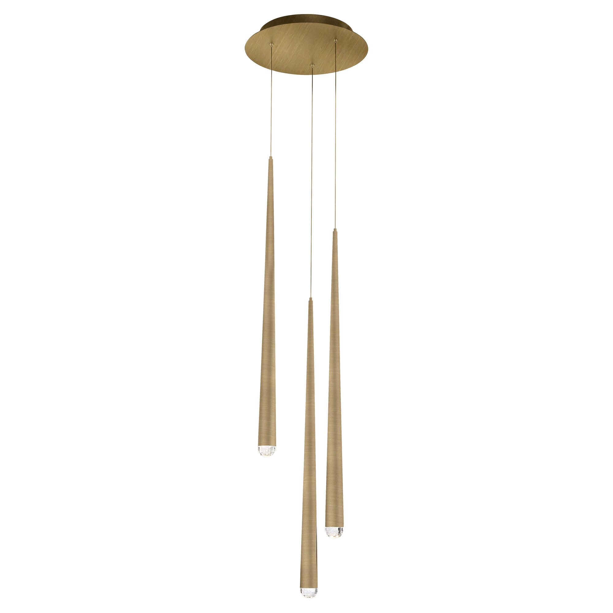 Modern Forms Cascade 9-Light Chandelier in Aged Bra