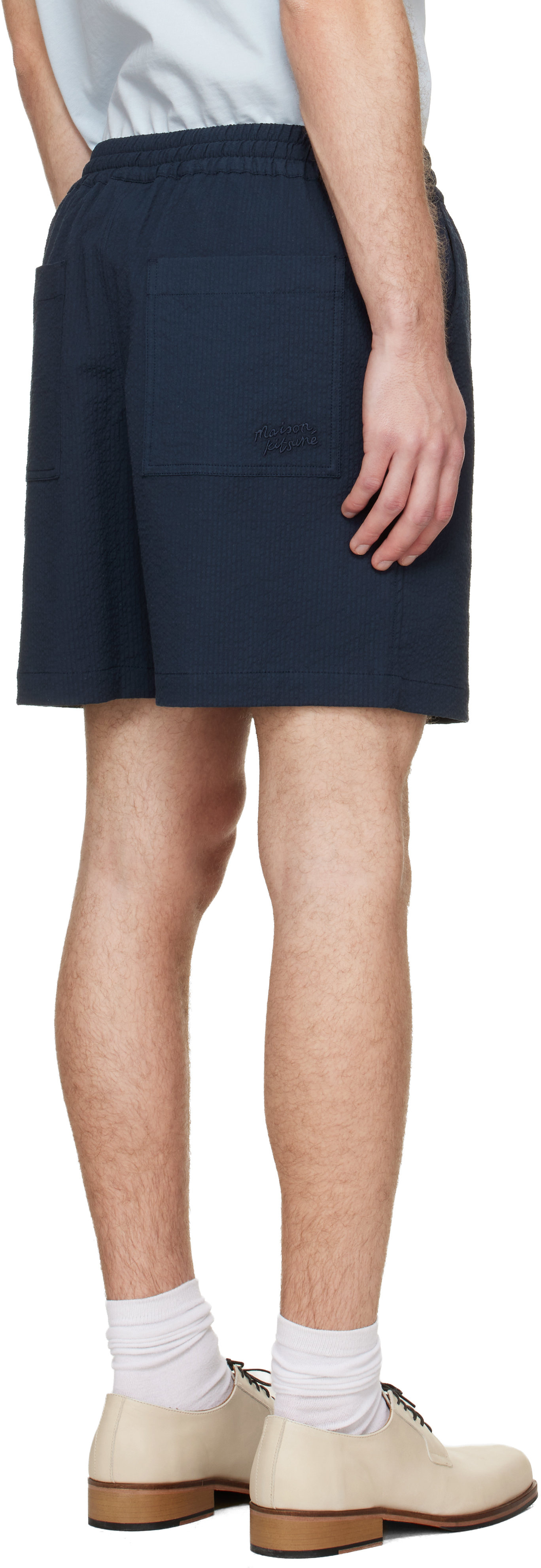 Navy Elasticated Shorts