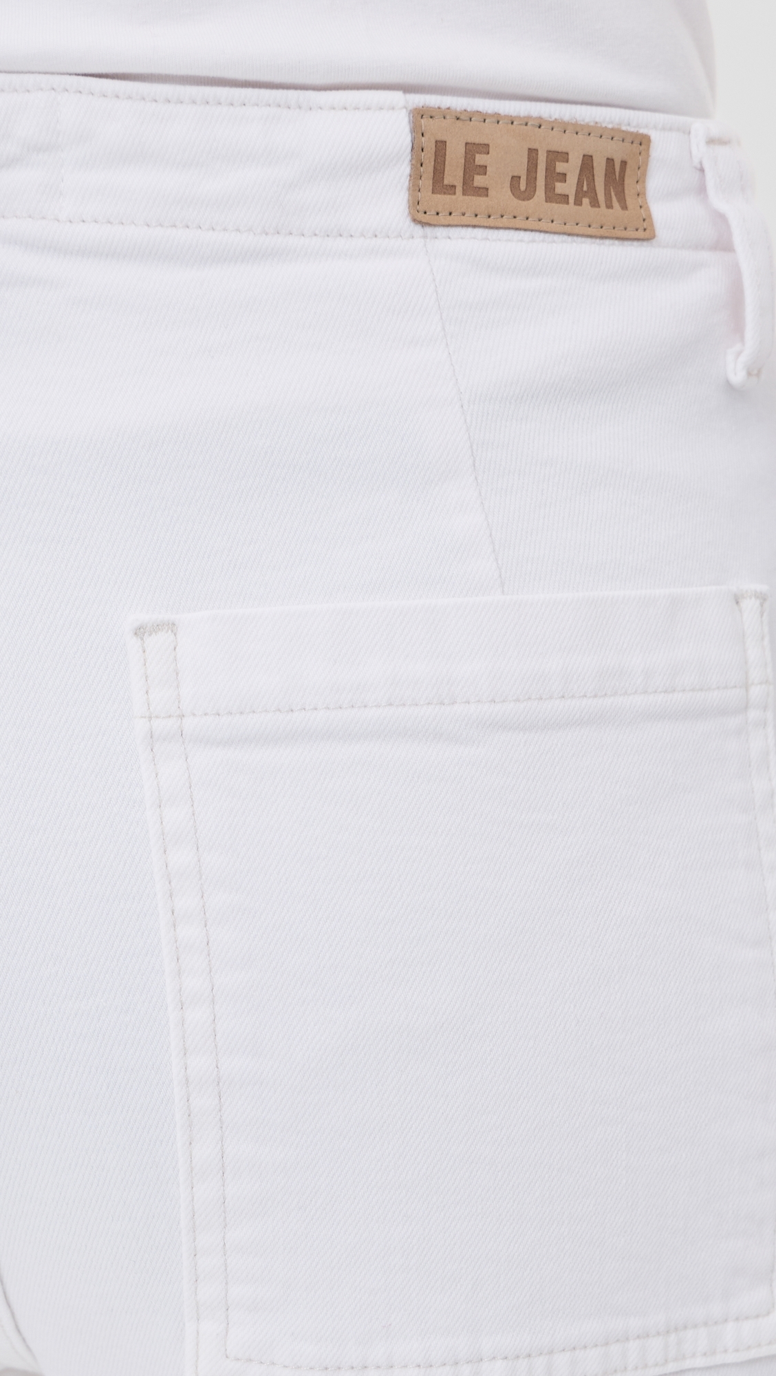 Petite Utility Jeans White