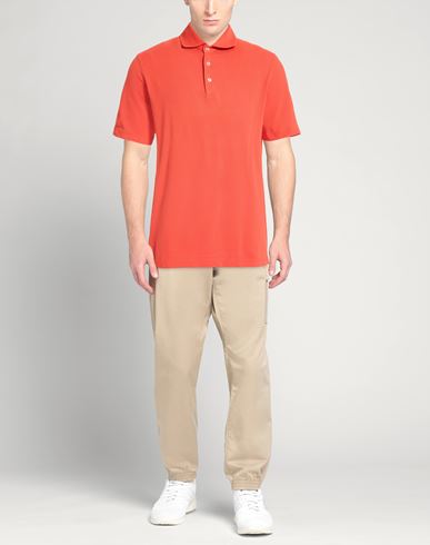Man Polo shirt Red Size 38 Cotton