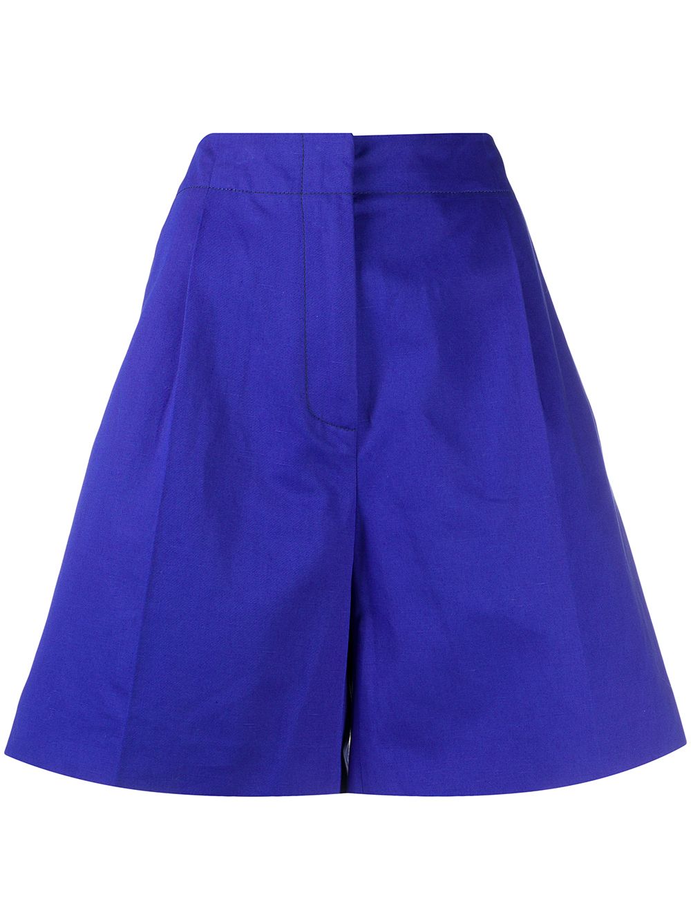 A-line bermuda shorts - Blue