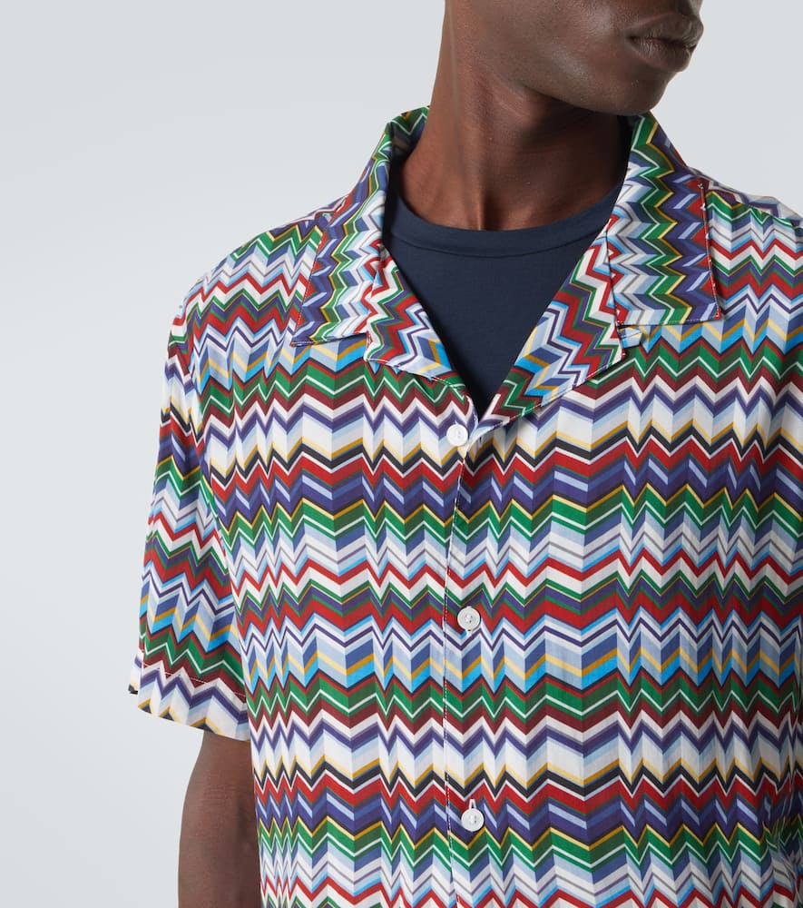 Zigzag bowling shirt