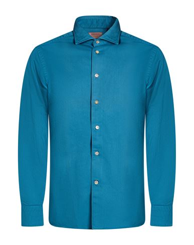 Man Shirt Azure Size 15 ¾ Cotton