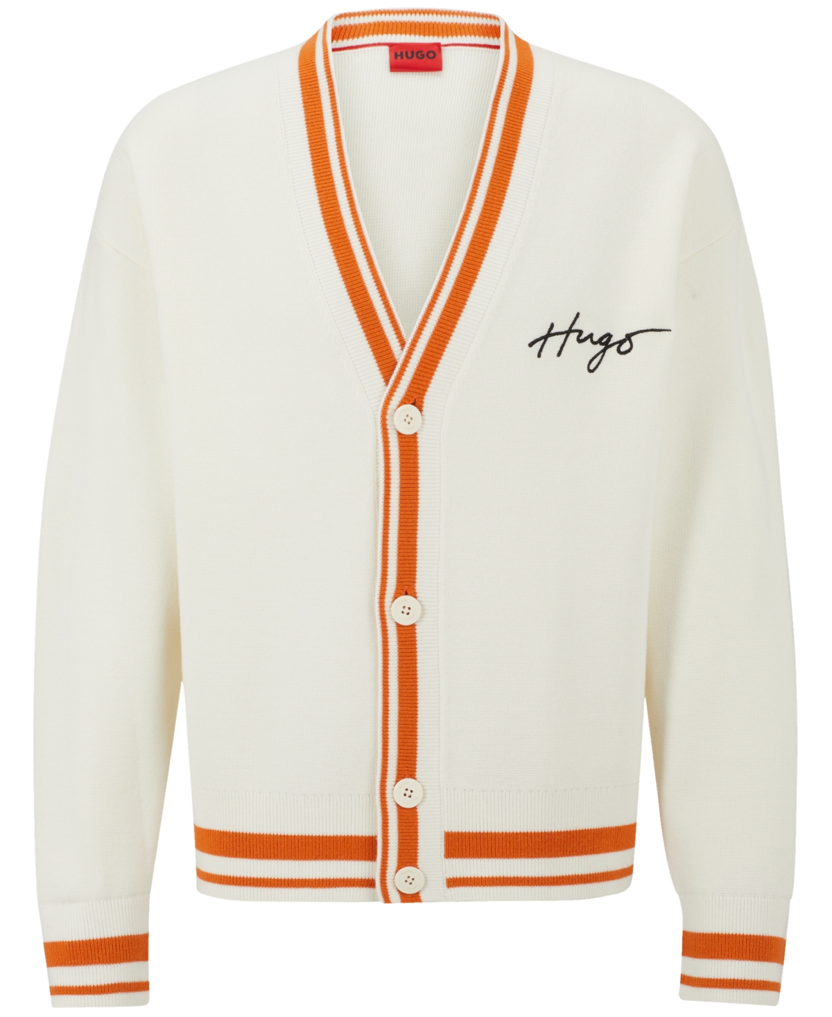 Hugo by Men's Sopporo Cardigan - Open White