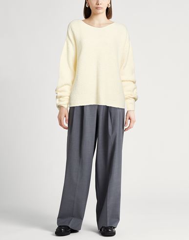 Woman Sweater Ivory Size XXL Wool, Silk