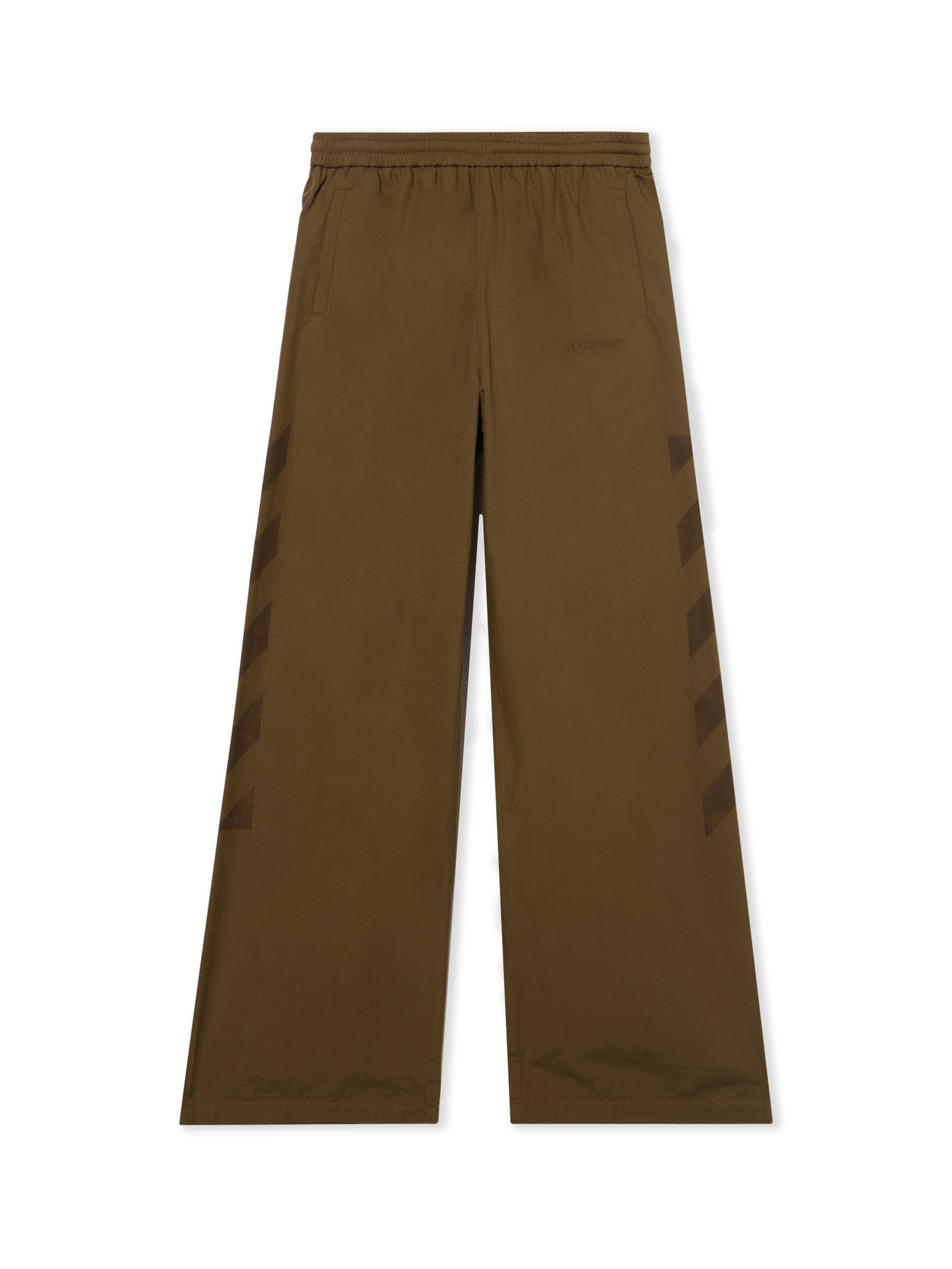 Diagonal Cotton Trackpants