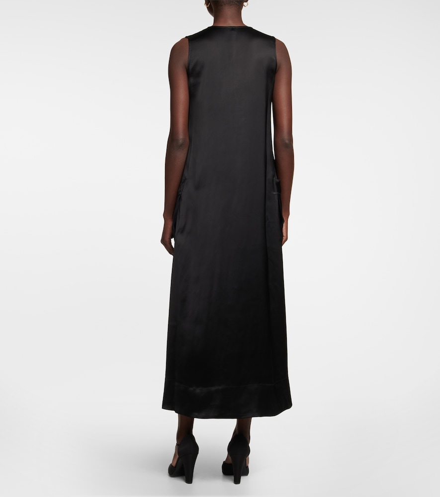 Satin midi dress