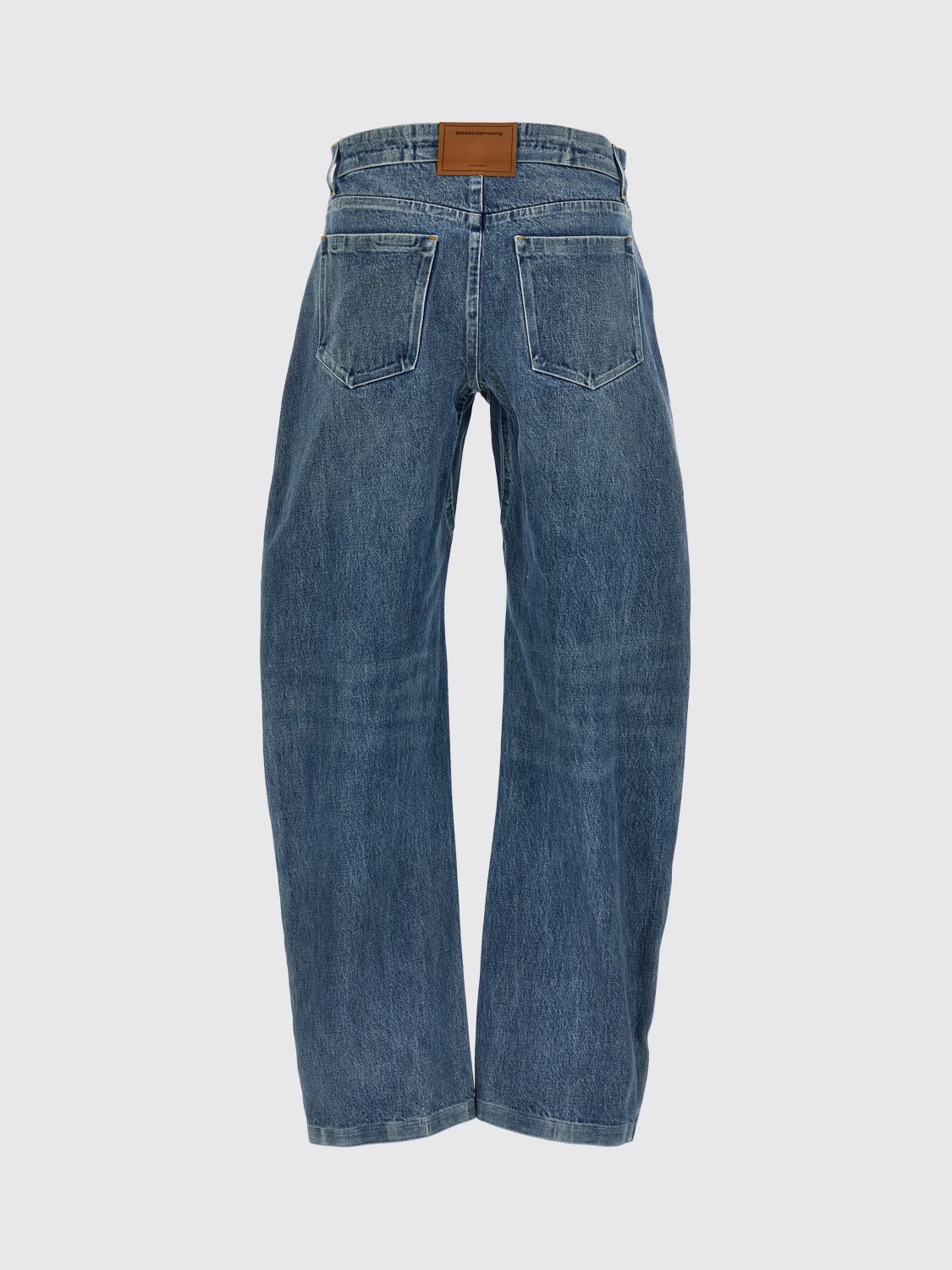 Low-rise cotton jeans - Blue