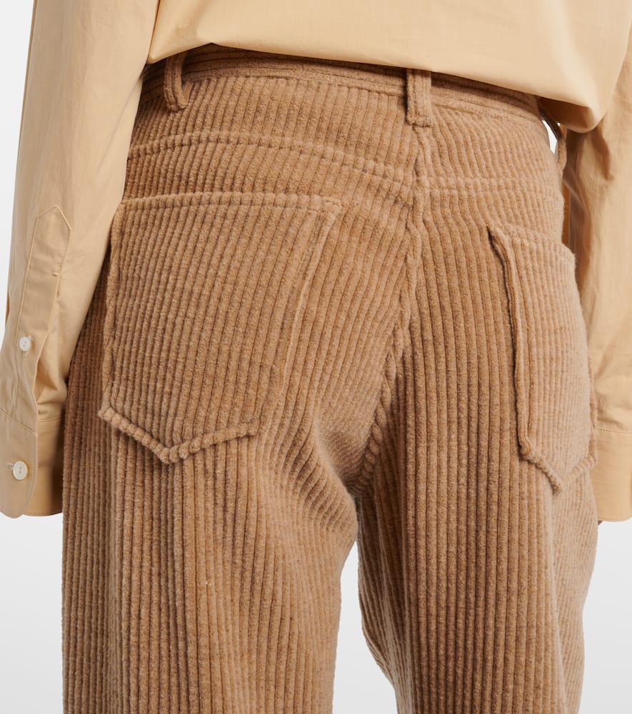Clair high-rise corduroy straight pants