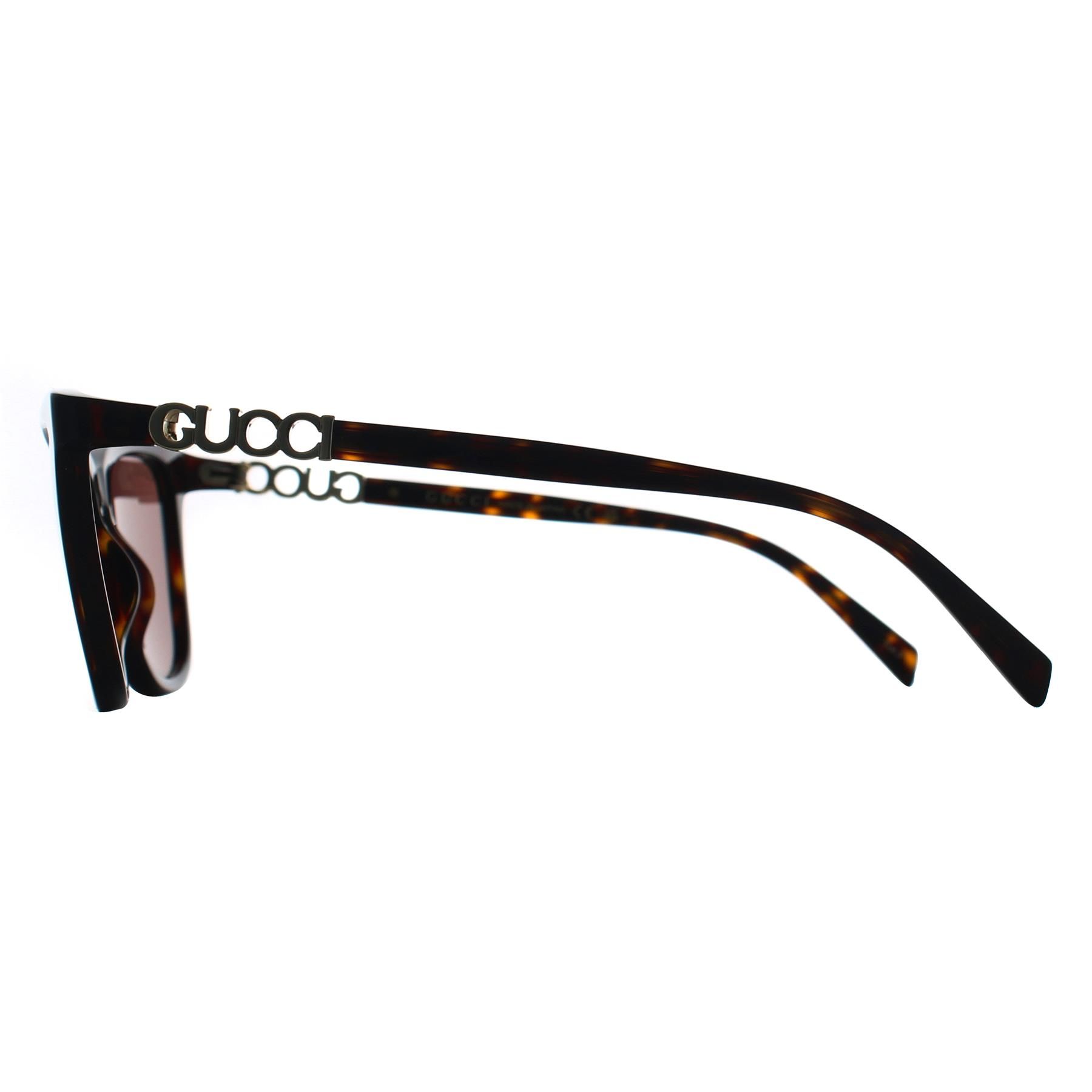 Gucci Cat Eye Havana Brown Gg
