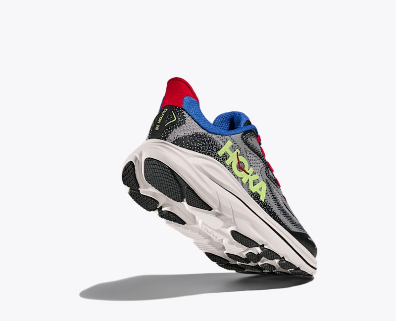 HOKA Clifton 10 Shoes in Foggy Grey/Black