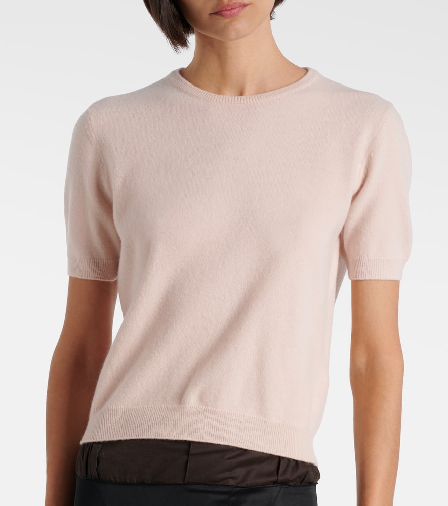 Knitted virgin wool T-shirt