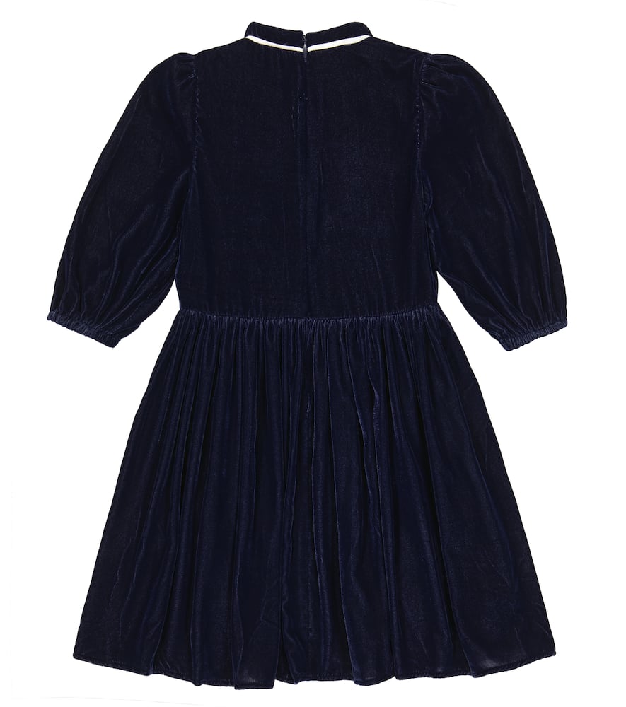 Self-Portrait Kids Velvet dress