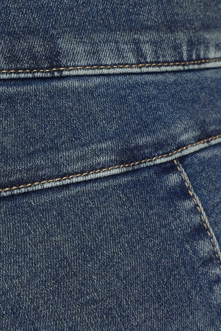 Low Rise Flare Jeans - Blue - Women Clothing