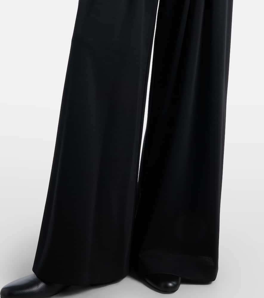 Cocco virgin wool jersey wide-leg pants