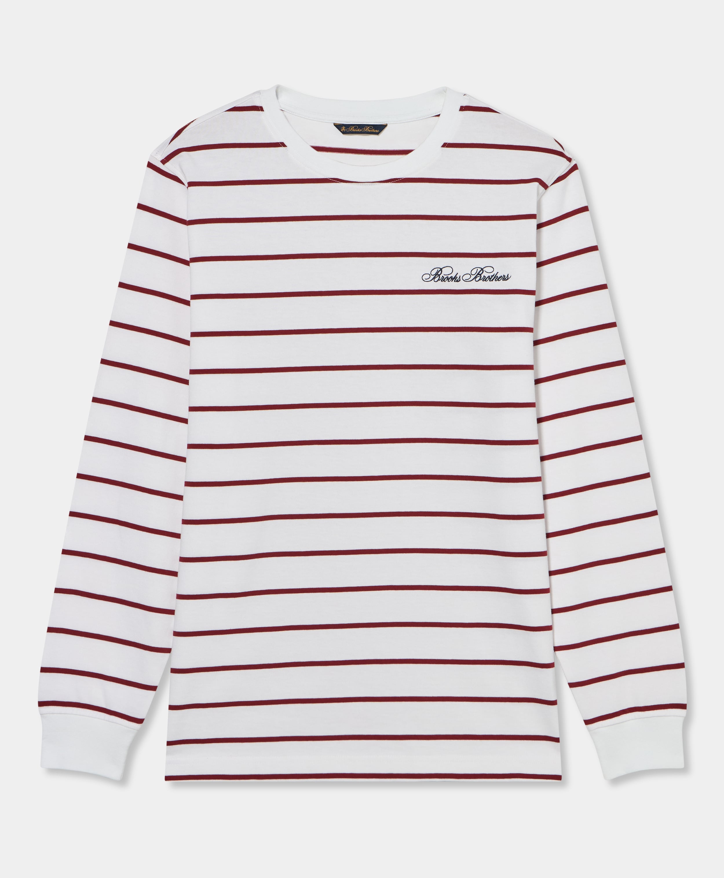 Striped Cotton T-shirt With Logo Print - Man T