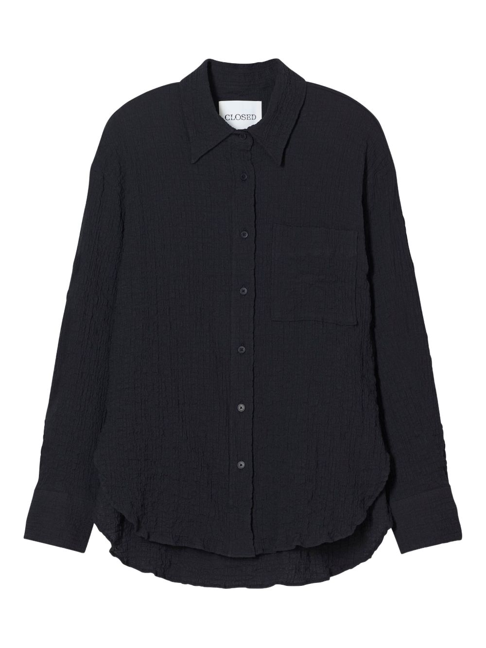 Closed oversized shirt - Black