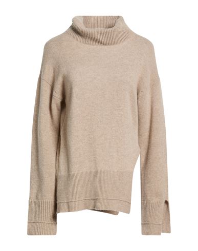 Woman Turtleneck Beige Size S Wool, Polyacrylic