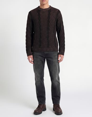 Premium Man Sweater Charcoal Size L Acrylic, Nylon