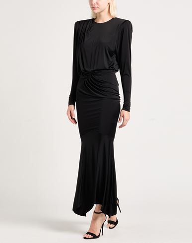 Woman Maxi dress Black Size 2 Viscose, Elastane