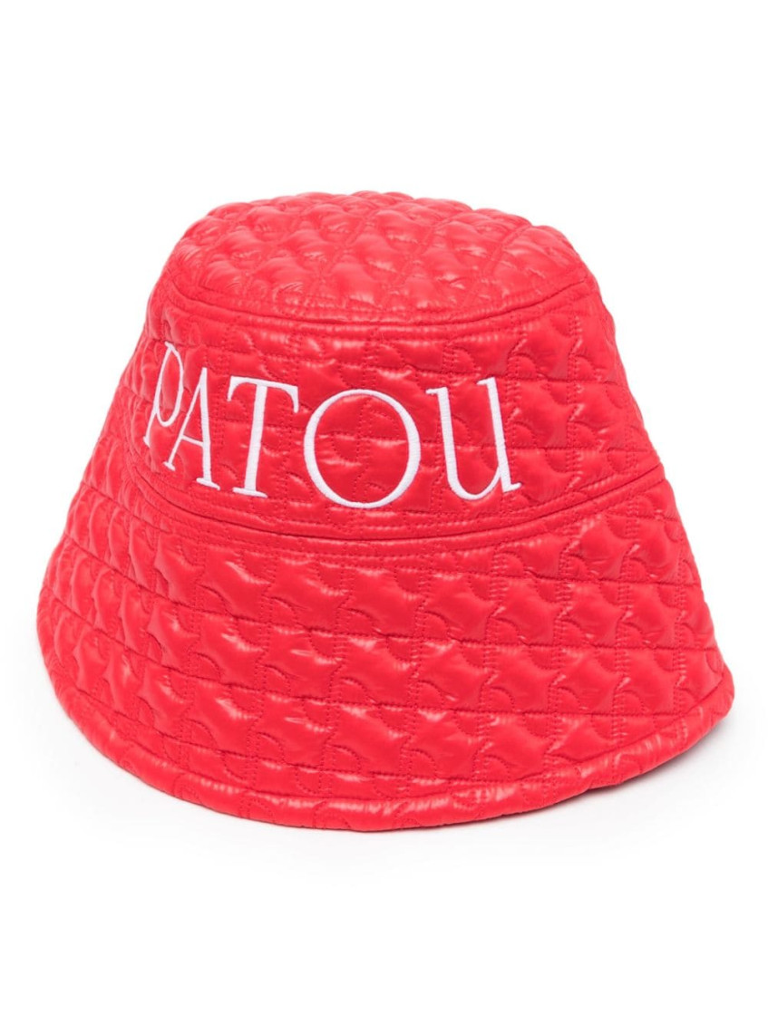 Embroidered-logo bucket hat