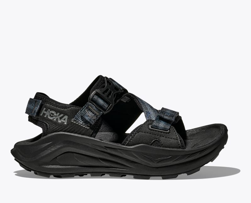 HOKA Women's Infini Hike TC Shoes in Black/Black